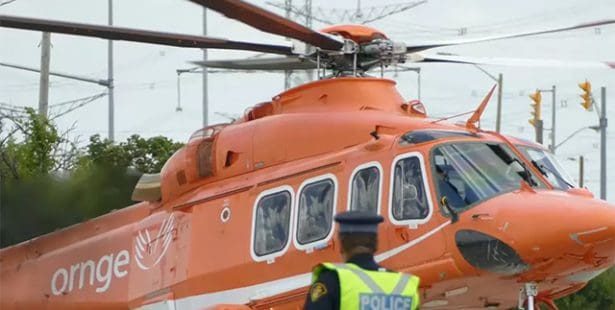 Helicopter rushes victim to hospital following serious crash in Caledon