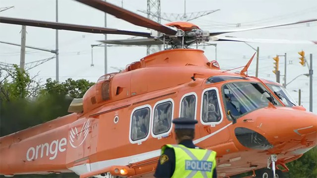 Helicopter rushes victim to hospital following serious crash in Caledon