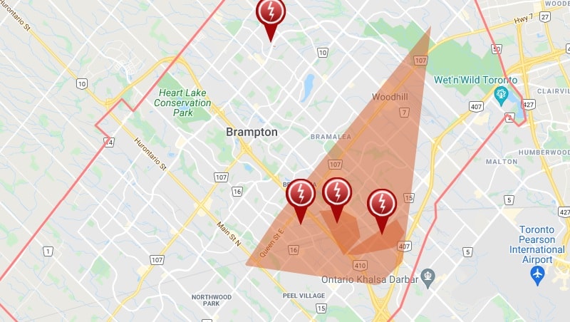 Brampton Power Outages Affect Over 1