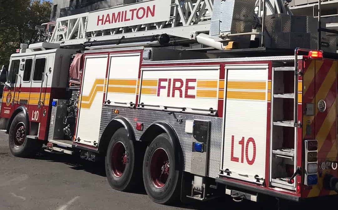 Hamilton fire department truck