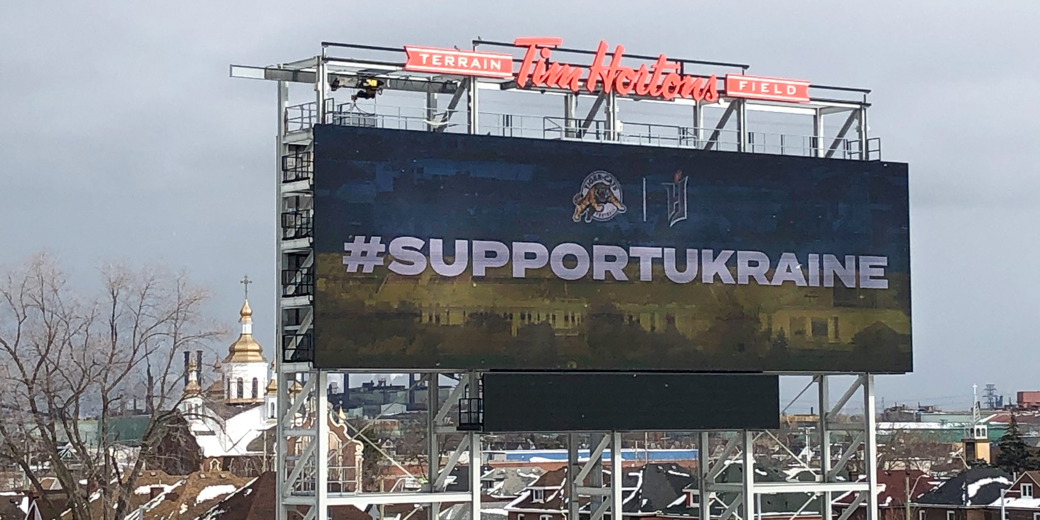Hamilton Tiger-Cats, Forge FC show support for Ukraine