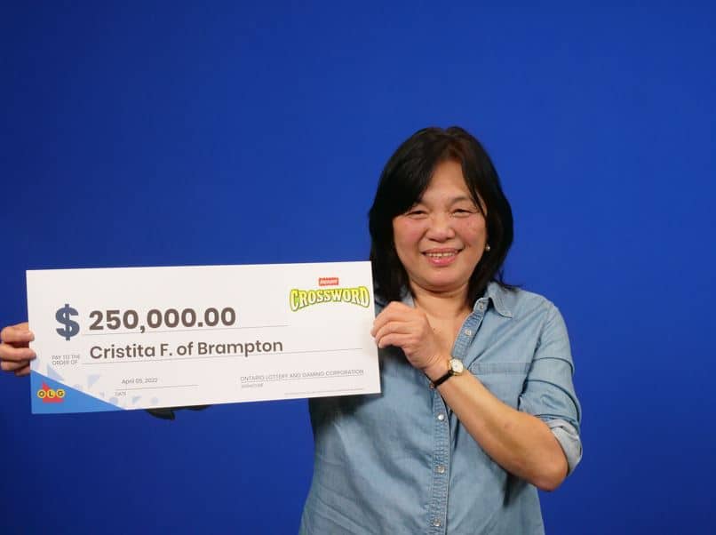 Brampton woman shocked by 'unbelievable' $250,000 lotto win