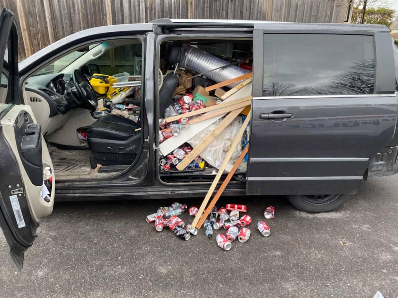 Drunk driver stopped at three times the legal limit with a backseat full of empties near Clarington school