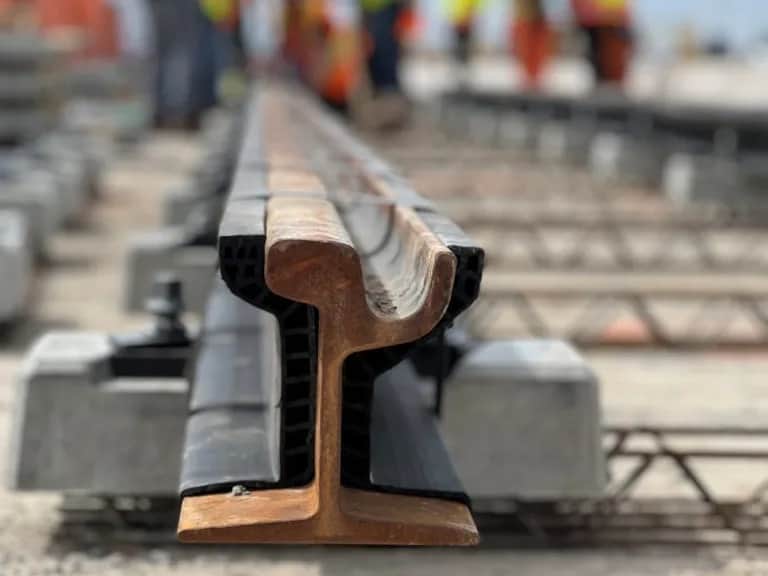 First tracks laid as major Mississauga-Brampton transit project moves forward