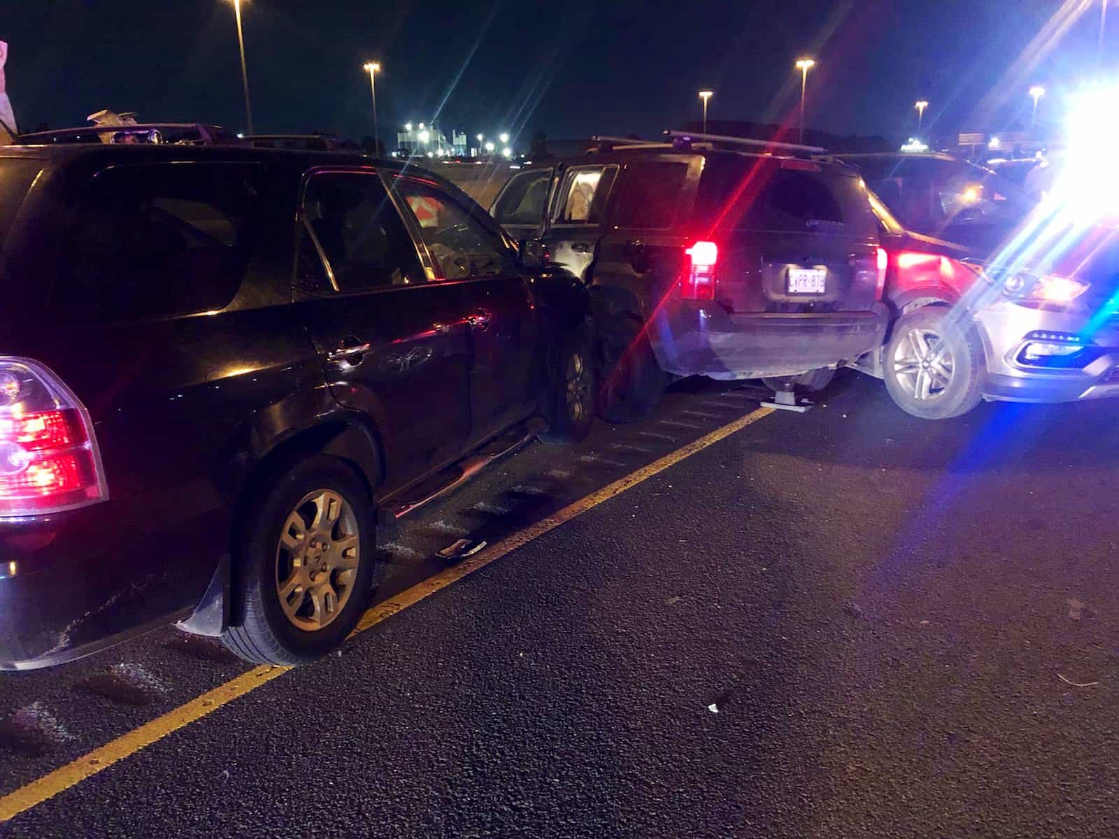 4 vehicle collision on highway caused by impaired driver in Mississauga