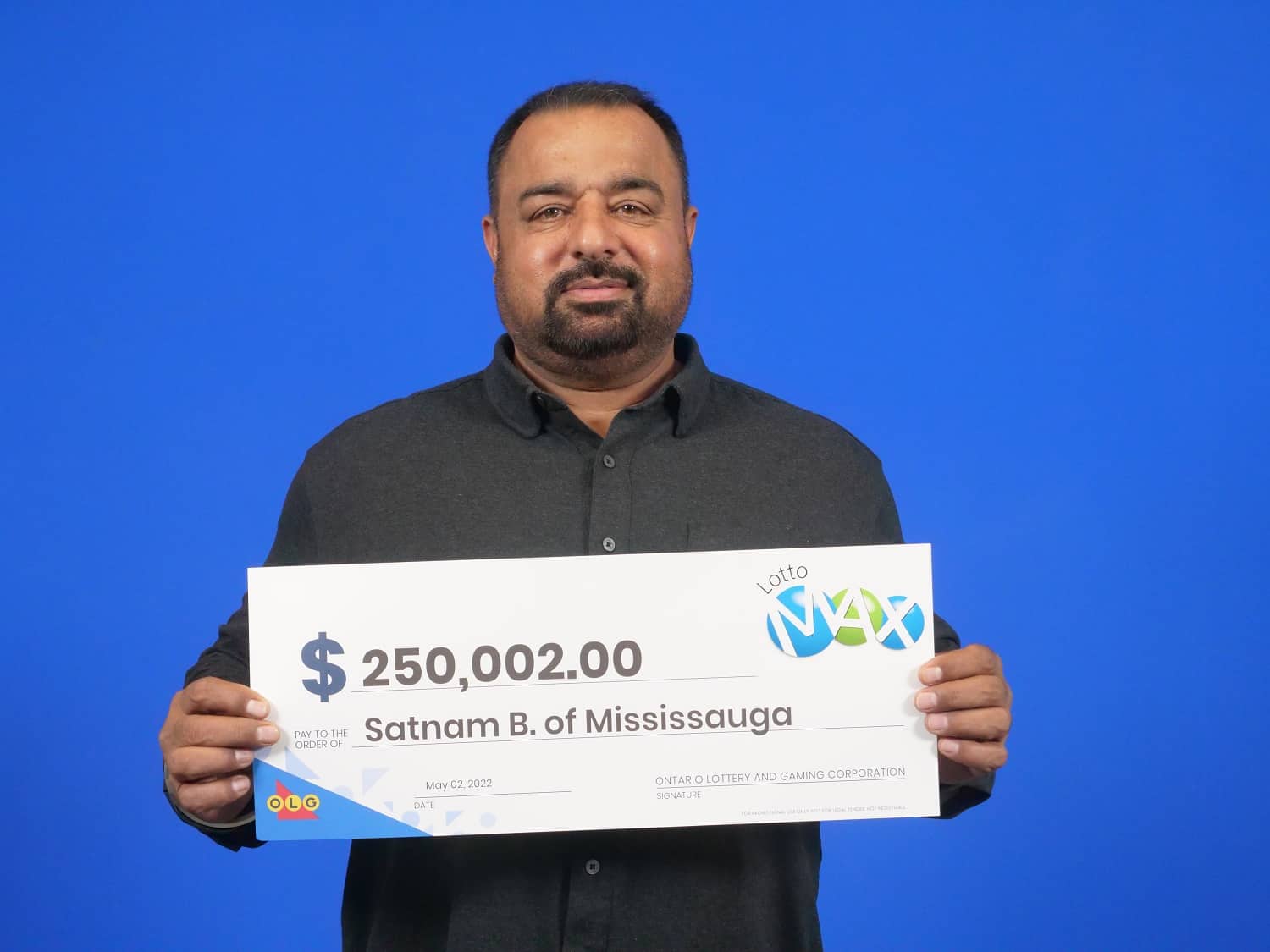 Mississauga man wins $250,000 lotto prize for second big win in four years