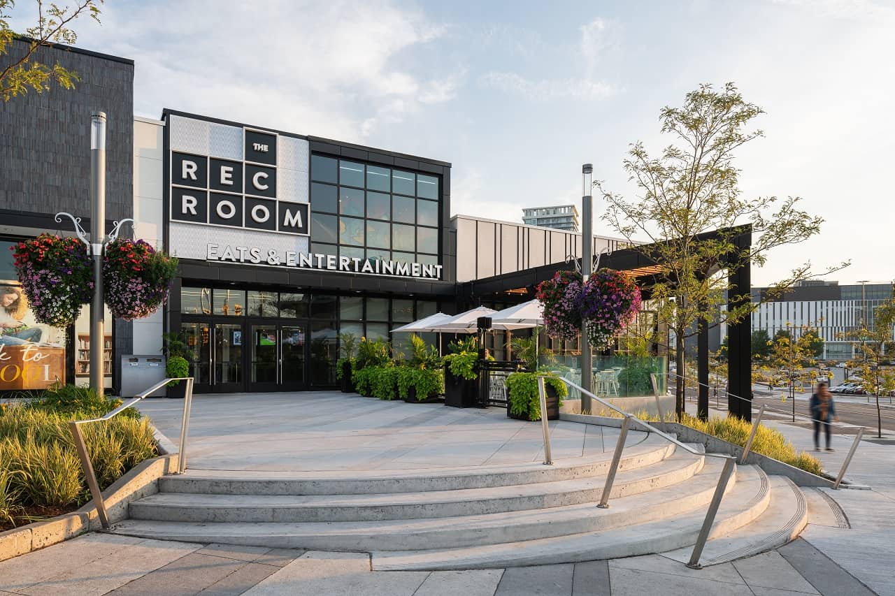 The Rec Room at Square One. Square One in Mississauga is giving away free $30 gift cards to Mississauga residents who bring out-of-towners to the mall, via their new Visiting Friends & Relatives Program (VFR) program.