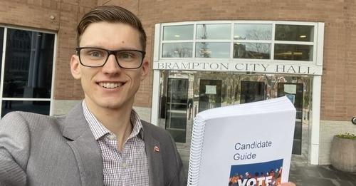 First Brampton mayoral candidate is 23-year-old electrician