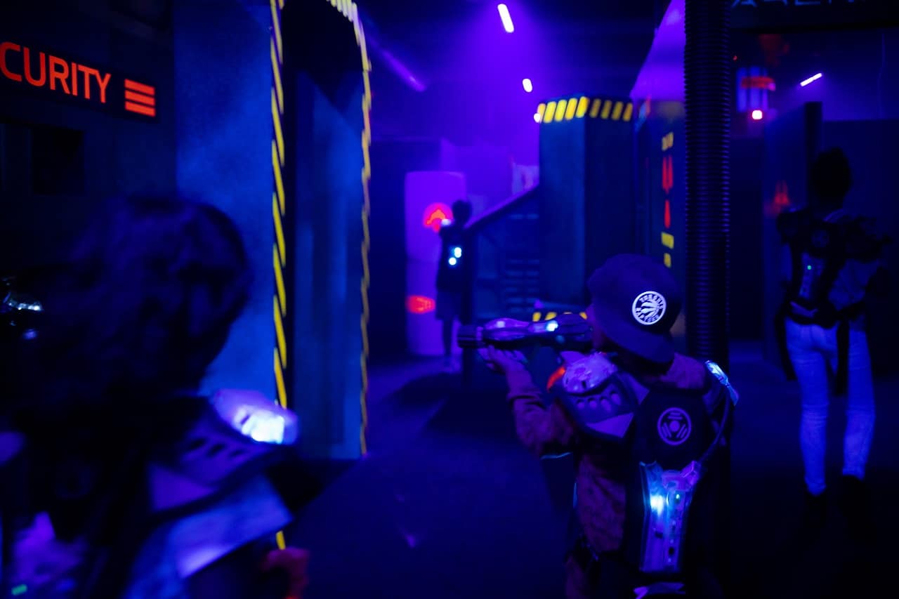 GlowZone 360 takes laser tag to a whole new level with Arena X Laser Tag, where fast-paced battles emphasize strategy just as much as accuracy.