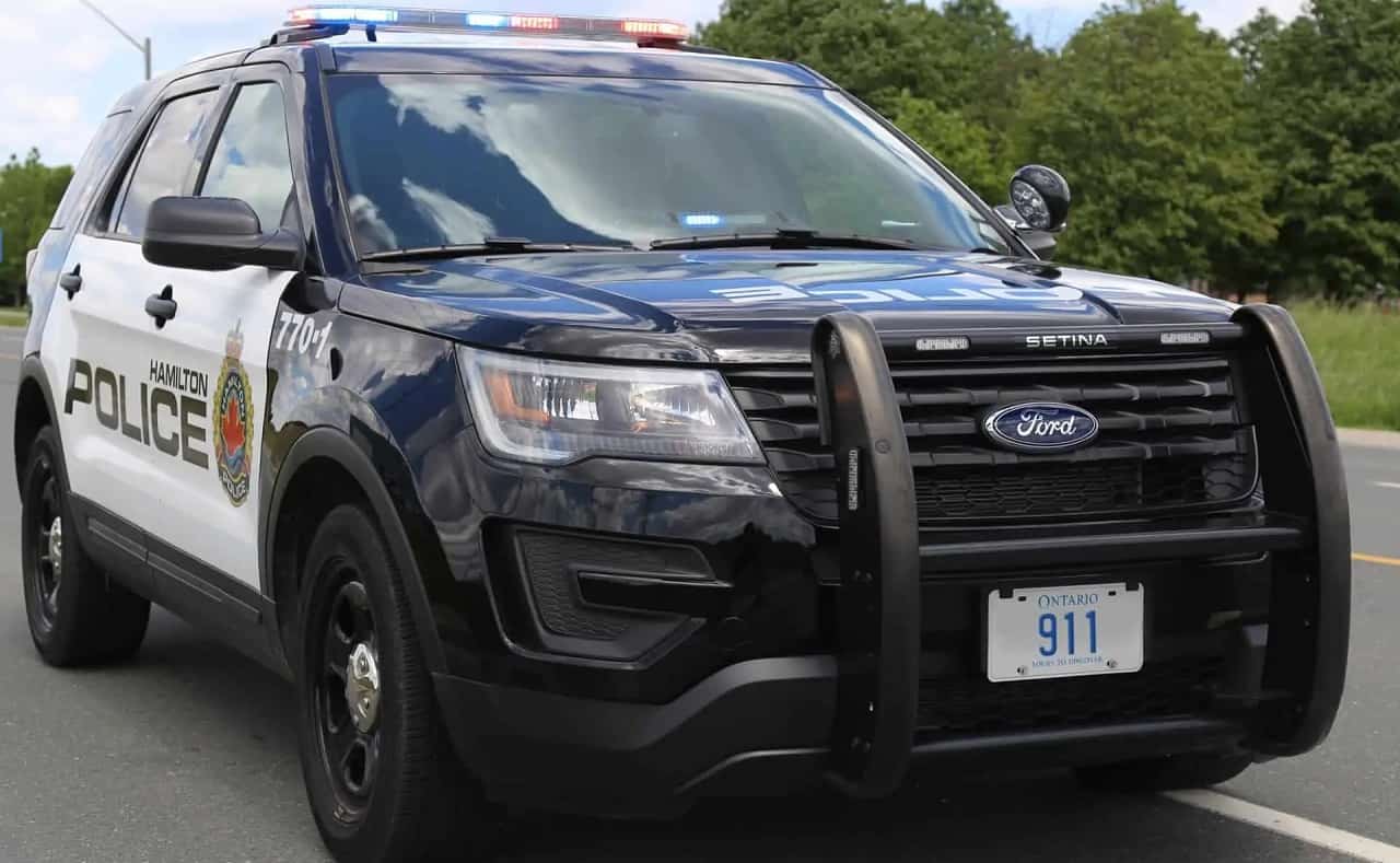 Hamilton police SUV cruiser.