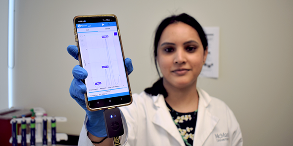 Hamilton researchers develop rapid, reliable test for COVID and other infections using smartphone