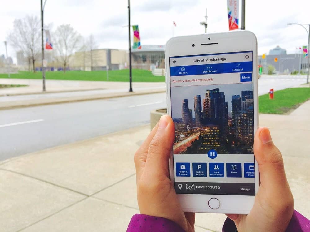 Use this app to report potholes or burnt-out park lights in Mississauga