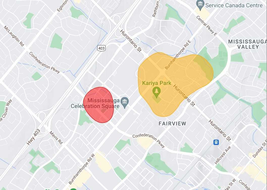 Mississauga power outage map
