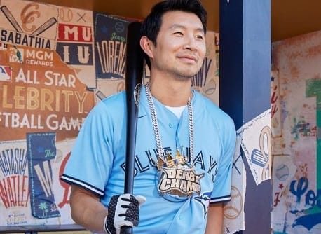 Mississauga's Hollywood action star Simu Liu shows off moves on baseball diamond