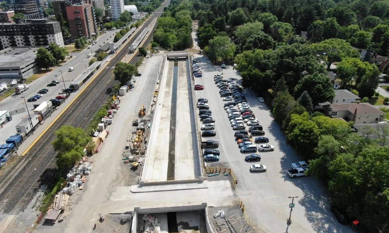 Work on major light rail transit route in Mississauga ramps up near important creek