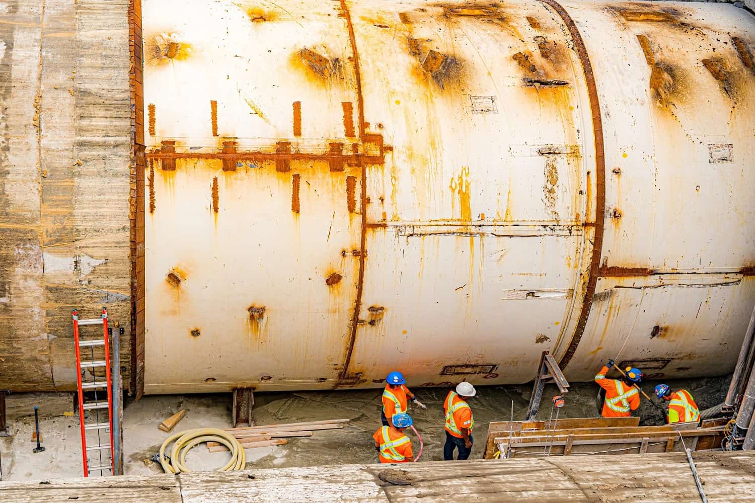 Video: Massive tunnel-digging machine starts work on Mississauga transit line