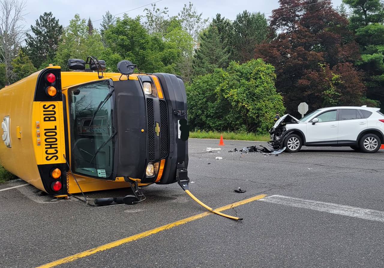 school bus crash caledon