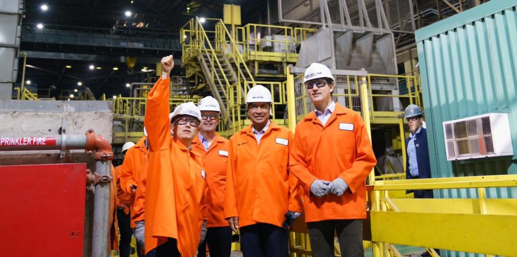 Trudeau visits Hamilton to announce $400M investment in ArcelorMittal Dofasco 'clean technology'