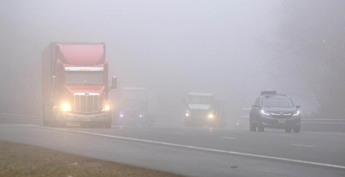 Near zero visibility occurring in many cities in Southern Ontario
