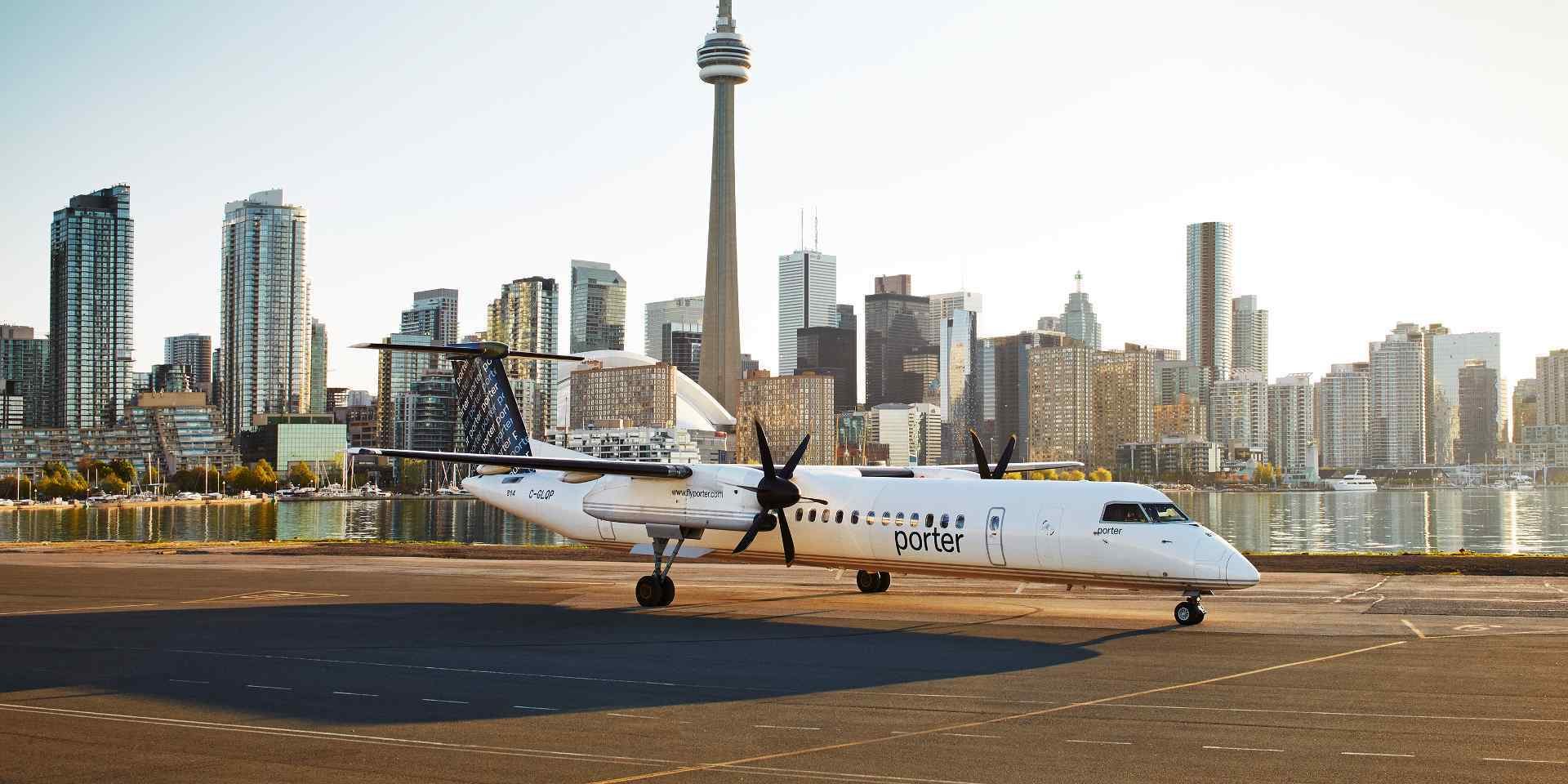 porter airlines toronto inaugural flights new routes $1 expansion