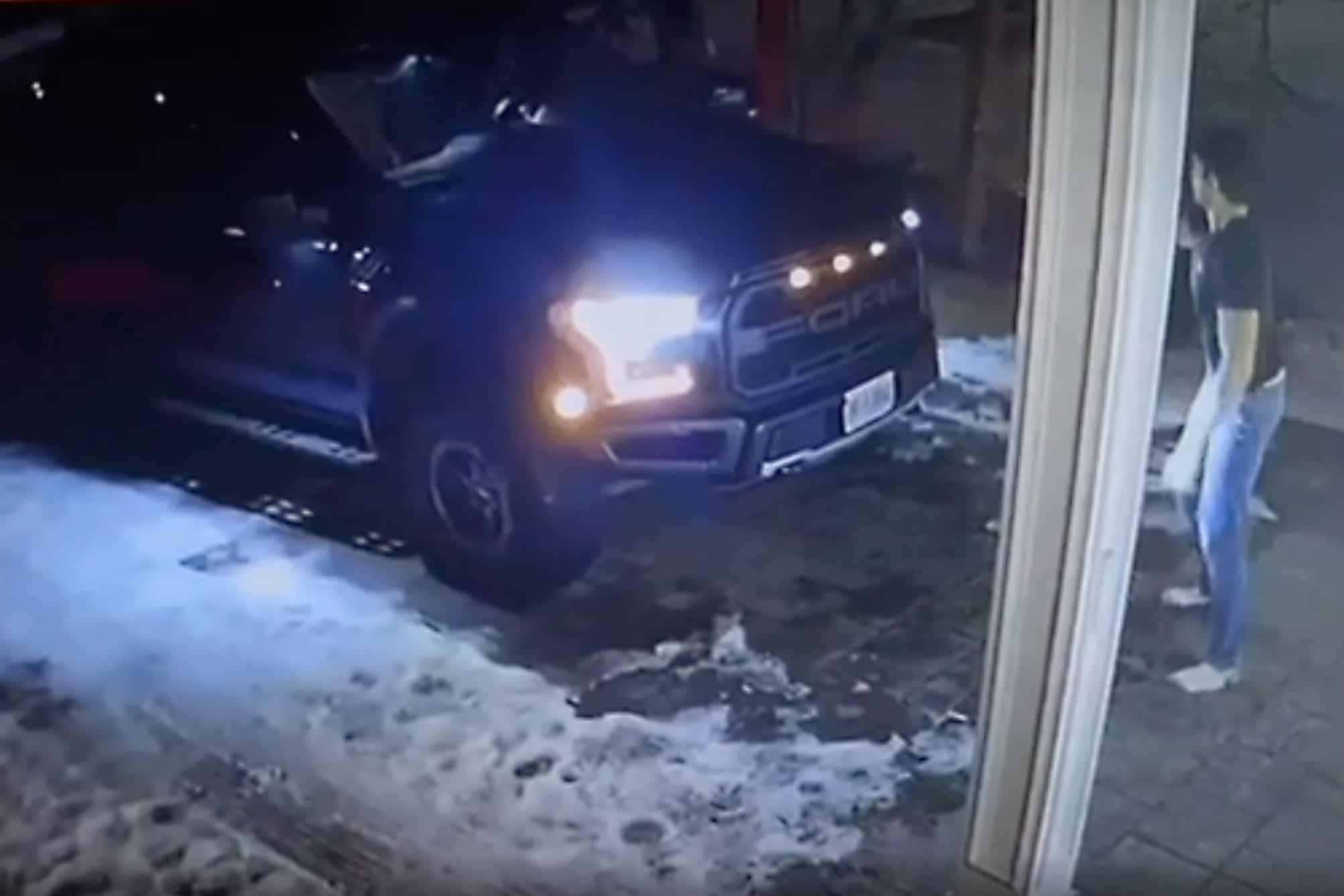 truck theft video mississauga