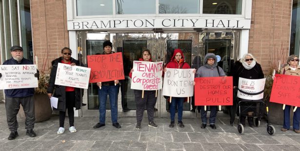 affordable housing dead in brampton protest