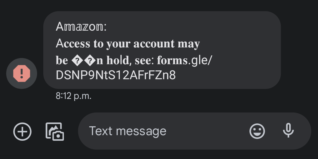 amazon scam hamilton police text email fraud