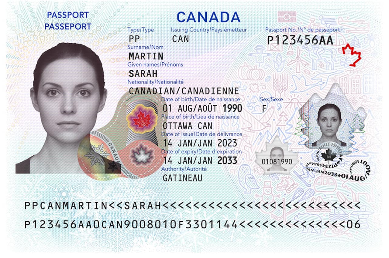 canada new passport