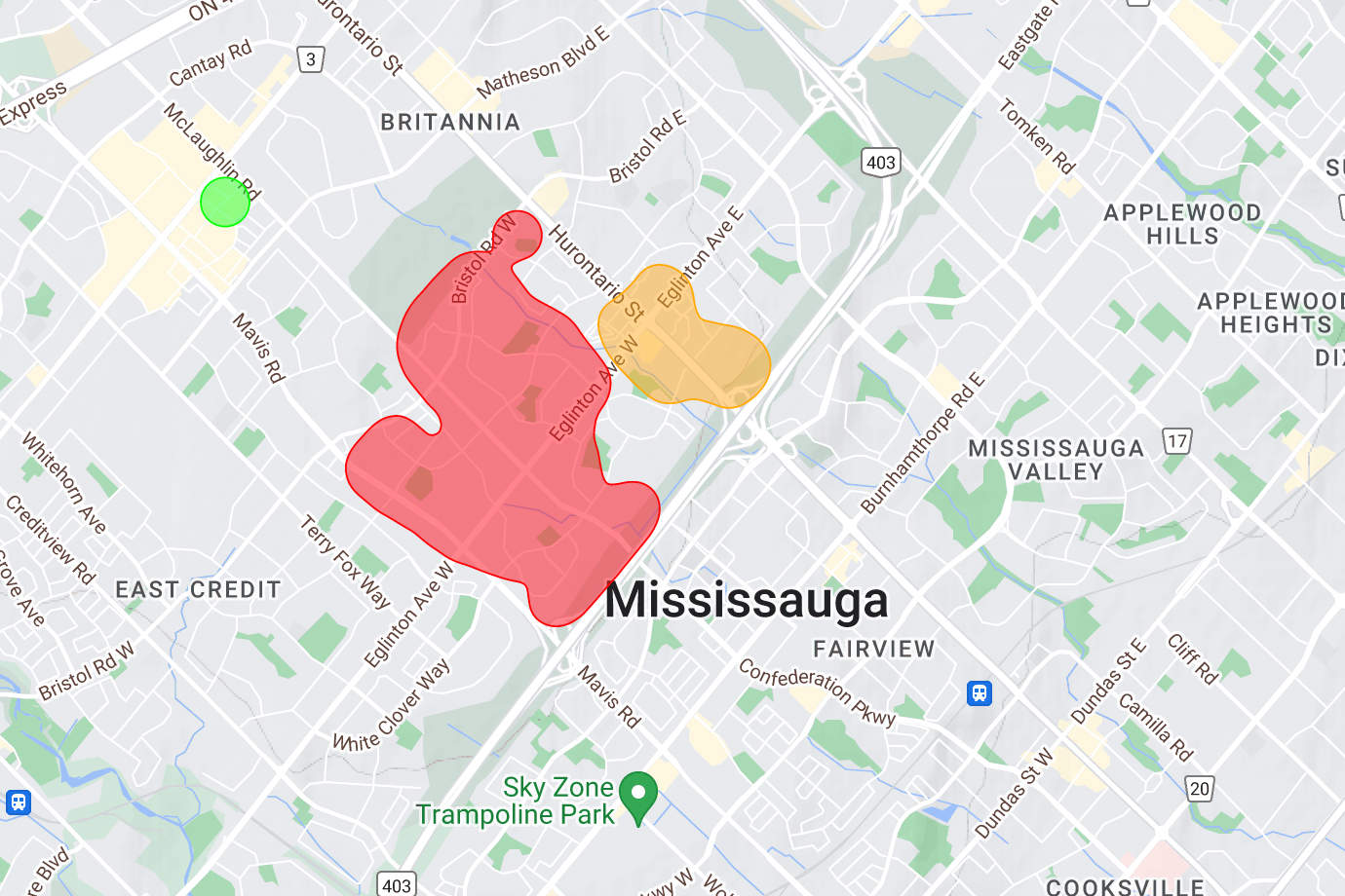 power outage mississauga