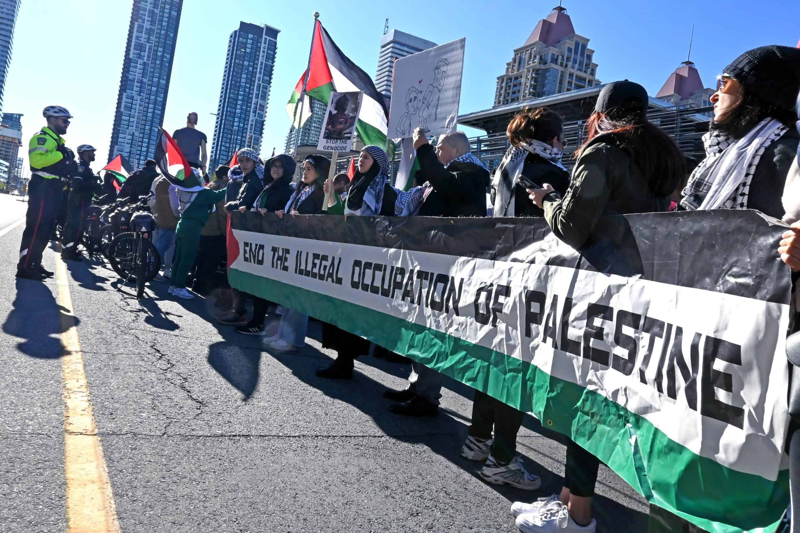 pro palestine protest mississauga