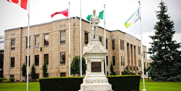 St Catharines city hall statue