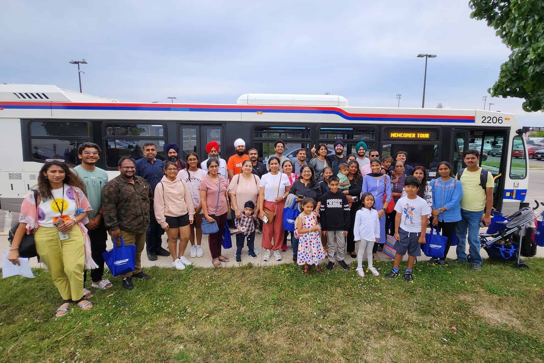 See the sights and services available in Brampton with newcomer bus tour