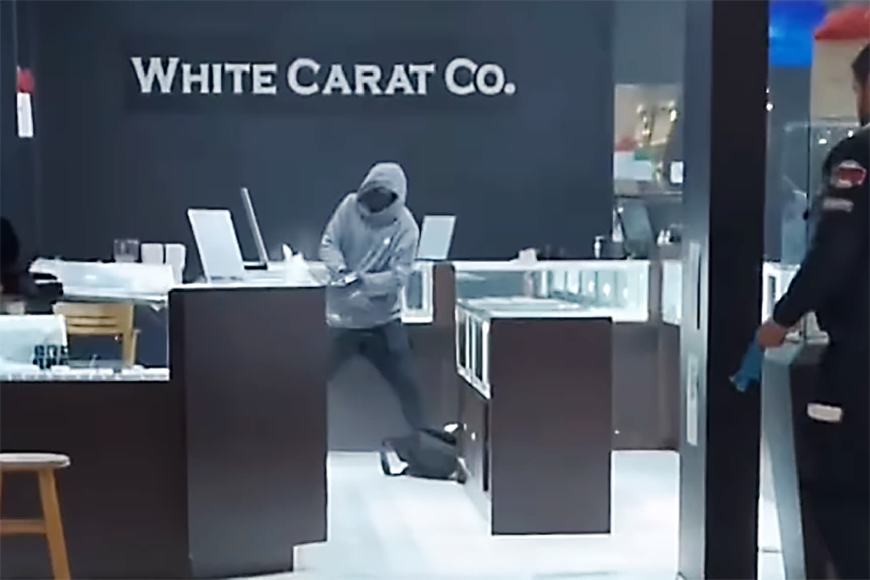 Image from the White Carat Co jewellry store robbery that took place Nov. 8