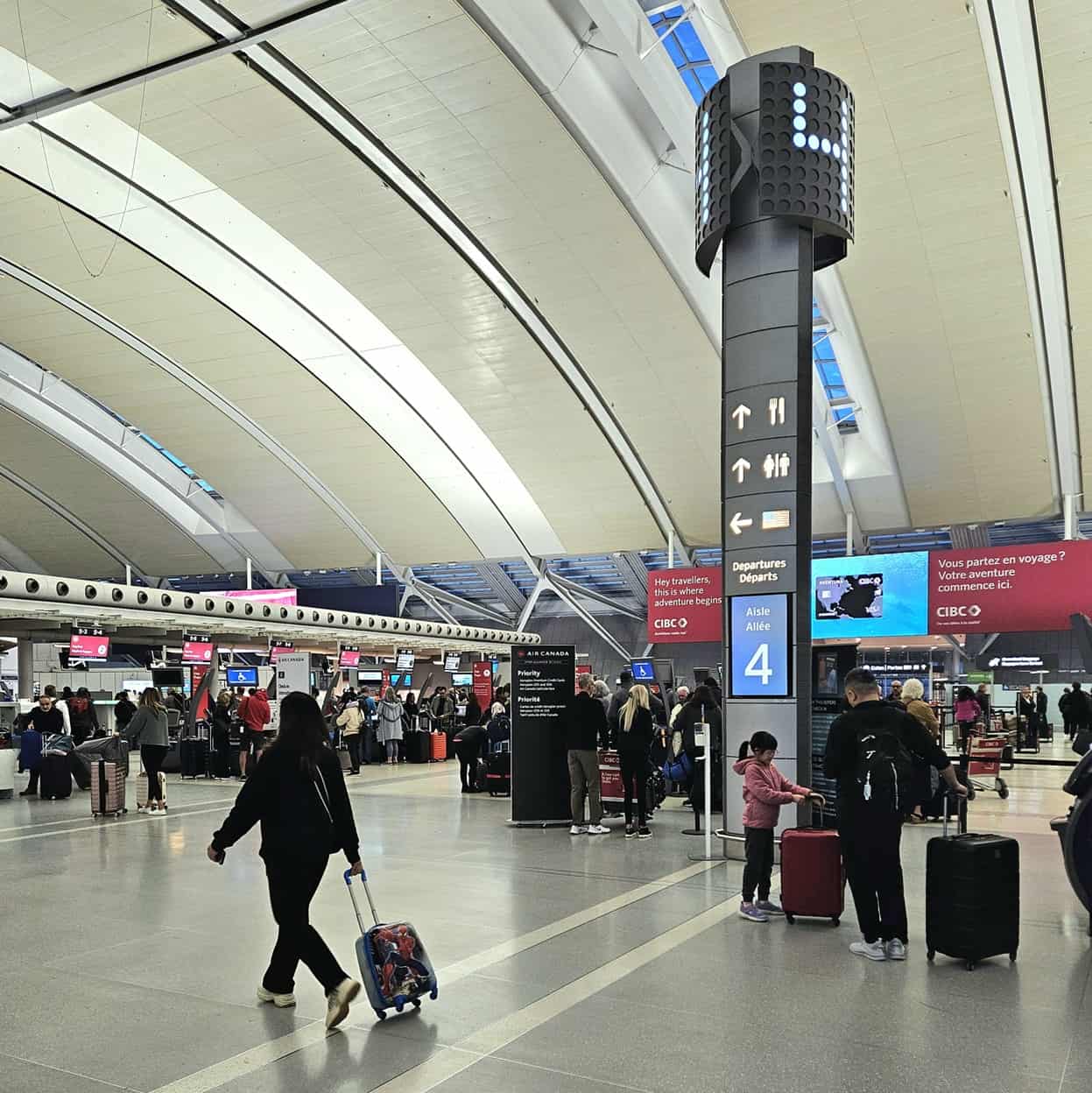 Pearson Airport in Mississauga prepares for March Break travel.