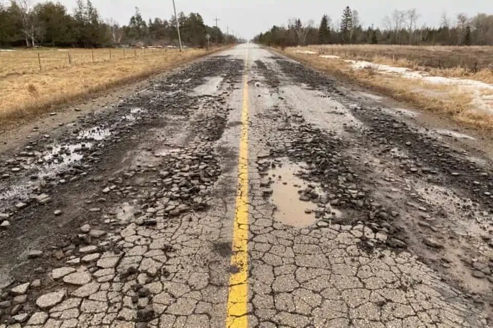 CAA worst roads in Ontario.