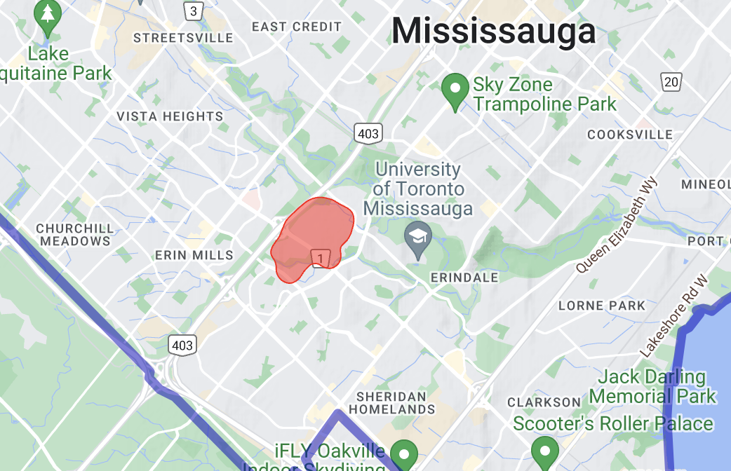 power outage mississauga