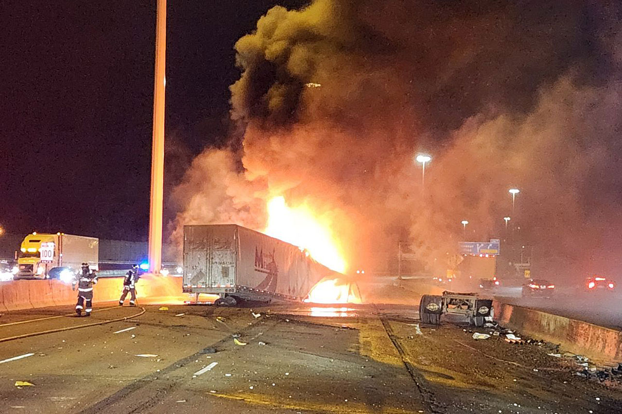 transport fire highway 401