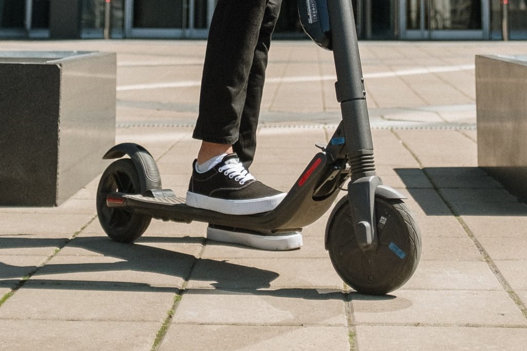 E-scooters and e-bikes in Mississauga.