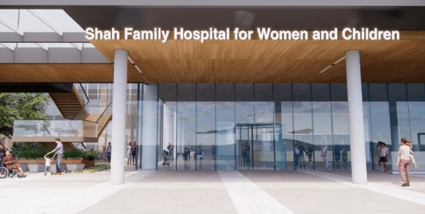 Big donation to new hospital for women in Mississauga.