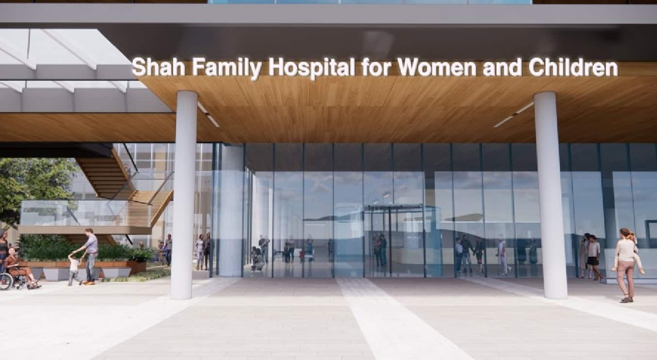 Big donation to new hospital for women in Mississauga.