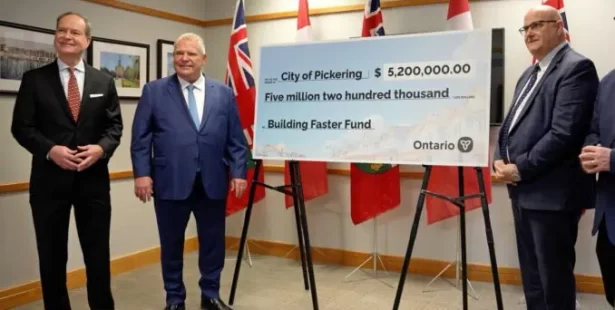Doug Ford Pickering housing cheque
