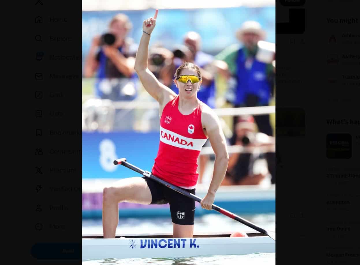 Gold medal for Mississauga canoer in Paris.