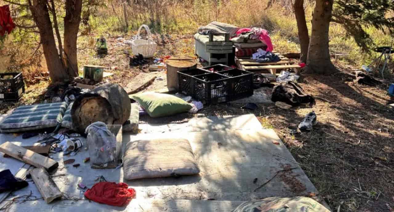 homeless encampment Brampton unhoused