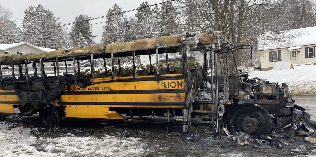 school bus fire ontario