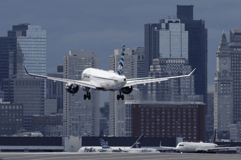 passenger opens plane exit door