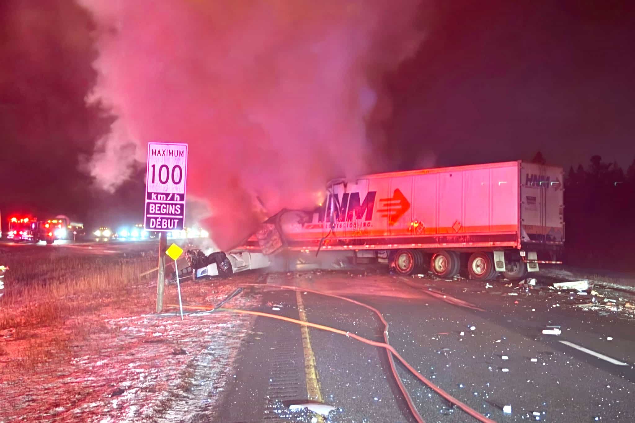 transport crash highway 401