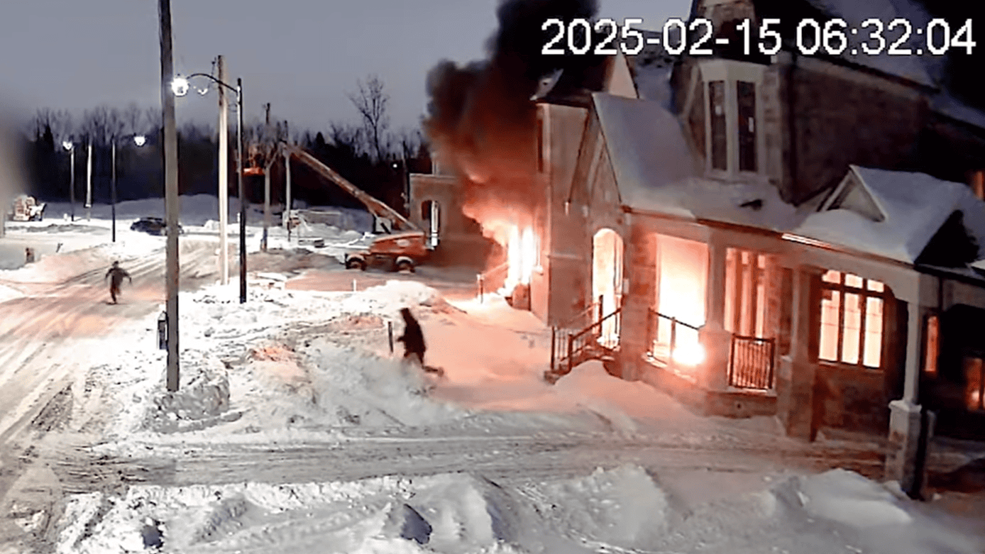 homes set ablaze ontario