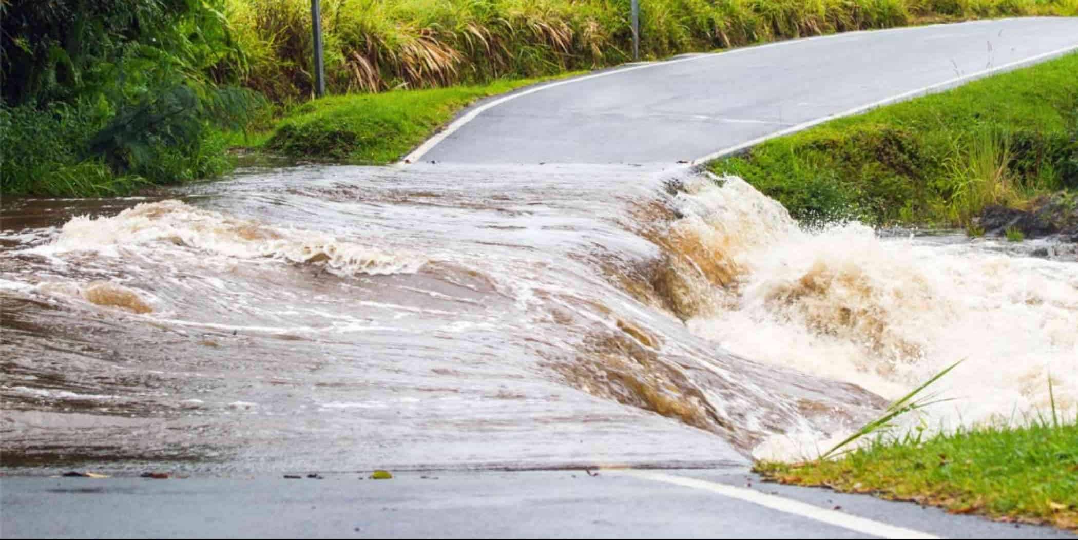 Flooded street