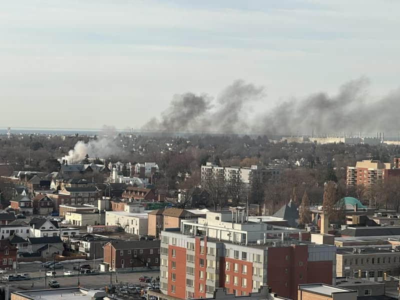 Oshawa school bus fire