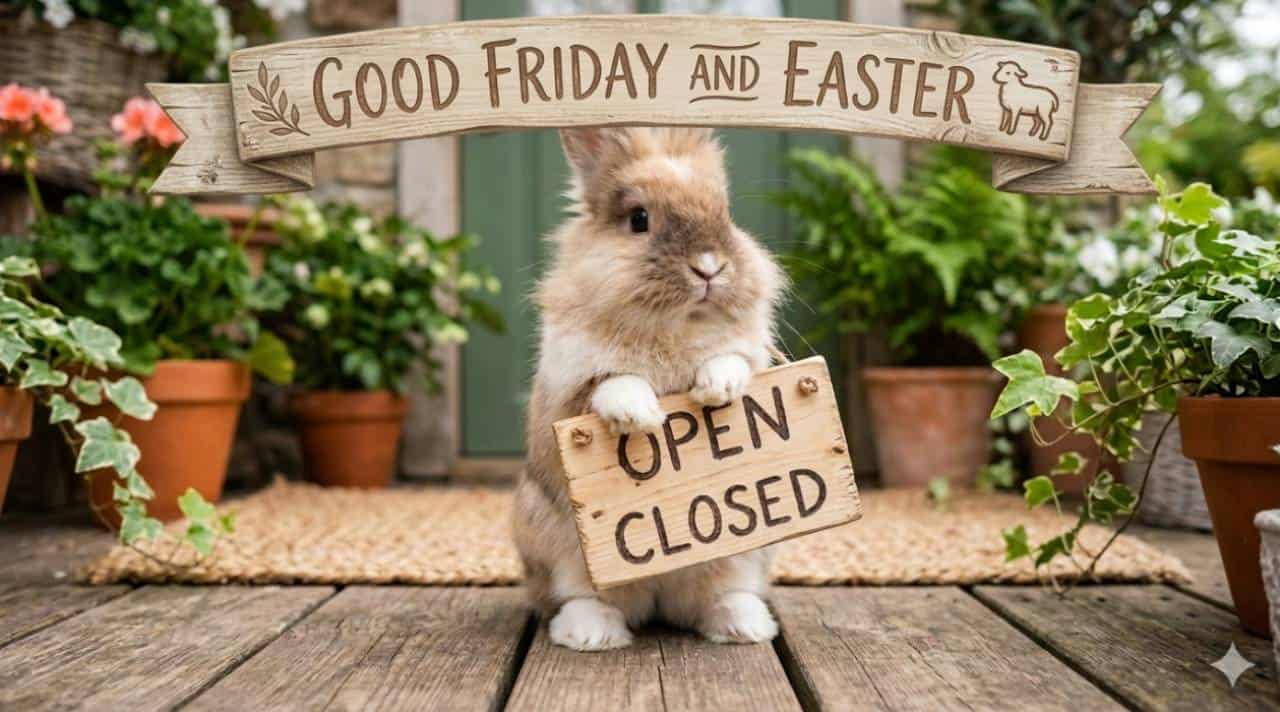open closed easter friday bunny